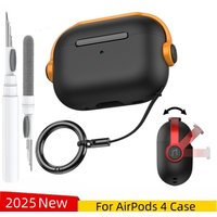 2025 New for AirPods 4 Case TPU Music Protector Soft Shell Charging All-Sided Protector with cleaning kit For AirPods Pro 2 Case