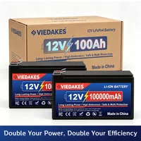 ✈️12V 100Ah LiFePO4 Iron Phosphate Battery Viedakes Long Lasting Power for Marine RV Camping Backup