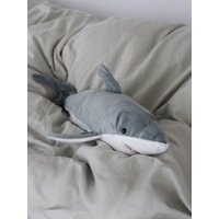36cm/14.17inch Realistic Shark Plush, Soft Safe Stuffed Animal Pillow, For Play Stress Relief, Ideal Christmas Holiday Gift