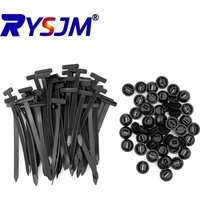 Universal Nylon Cable Tie Buckle Auto Fastener Screw Car Fender Trunk Engine Guard Panel Wire Management Secure Clip
