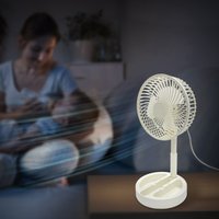 Portable Folding Telescopic Floor Fan 1 Wind Speed Adjustment USB Mini Summer Silent Student Desktop Table Fan
