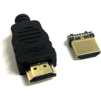 1/5/10PCS HDMI Connector Transfer Terminals HDMI High-Definition Cable Head W/ Plastic Shell HDMI Cable Welding Head Male