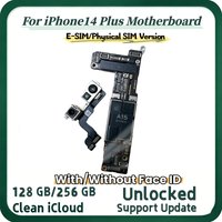 Fully Tested Unlocked Logic Board For iPhone 14 Plus Motherboard Clean ICloud E-SIM/SIM Version With/Without Face ID Mainboard