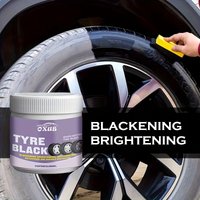Car Tire Shine Wax - Long-Lasting Black Shine & Protection, Plastic Parts Brightener, Anti-Aging, Durable Coating