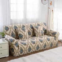 Pastoral Style Sofa Cover Fabric Sofa Cushion Non-Slip Stretch All-Inclusive Sofa Slipcover