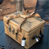 Camping Cooking Utensil Organizer 30L Large Capacity Car Trunk Storage Bag Detachable Multifunctional Camping Stove Storage Case