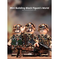 Military Camouflage Soldier Building Blocks Toy Berlin Battle General Purpose Brigade Plastic Puzzle Toy for Ages 15+