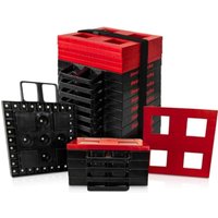 RV Leveling Blocks for Campers Trailers 15-Pack Heavy-Duty Stackable Design with Interlocking System in Black - Lifetime Warran