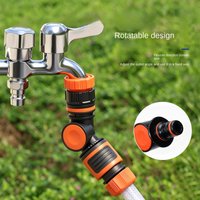 Hose Connector 360 Degree Rotatable Leak Proof Quick Connect Garden Hose Fittings 1/2 3/4 Inch for Faucet Outdoor Sprinkler