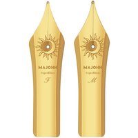 Majohn NO.8 Fountain Pen Nib Gilded Large Bright Tip Type 40 Silver Glossy Bock Nib Applicable To Majohn P139,P140 Fountain Pen