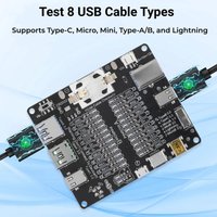 DT3 USB Cable Tester Data Cable Detection Board for IOS Android Micro Type-C Short Circuit on-Off Switching Test Board Tool