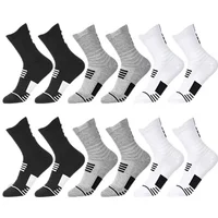 3 pairs Men's Classic Crew Socks Unisex Sports Socks for Men Running Basketball Anti-slip Outdoor Breathable Man Socks