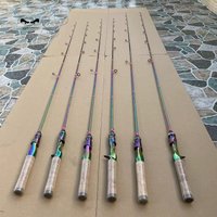 Carbon Fiing Rod UL Light Baitcasting Straight Handle Gun Handle Small Fi Hunting Pole Spring 2024 Model