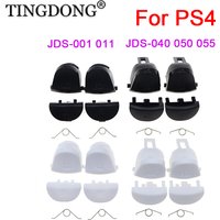 1-5Set Black White Replace R1 L1 R2 L2 Triggers Buttons For PS4 Pro Slim JDS-010 040 050 055 Controller Game Key With Spring