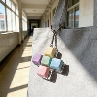 Mechanical Keyboard Fidget Keychain For Gifts To Pass The Boring Time (Without LED Light)