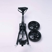 Foldable Golf Trolley Long-Lasting 2 Wheel Golf Vehicle Pull Vehicle Easy to Unfold and Close Sports Gear