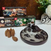 Natural Indian Reverse Flow Incense Cones Jasmine Lavender Sage Smoke Cone Reflux Tower Incense Backflow Bullet Home Fragrance