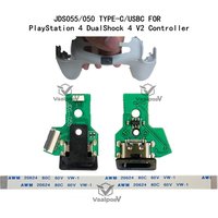 For PS4 DualShock 4 V2 Controller JDS 055/050 DIY USB Micro-B to Type C Fast charging PCB port
