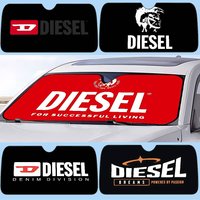 D-DIESELs-Logo Car SunShade Windshield Cover UV Protection Auto Visor Accessories For Cars