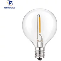 G40 Light Bulbs E12 5V 24V 110V 220V 1W Plastic Globe Bulbs String Light Indoor Outdoor Patio Home Garden Decor Warm White
