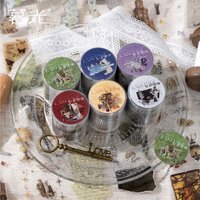 50mm*2m Autumn Theme Washi Tape & Stickers for DIY Handmade Album Scrapbook Junk Journal Craft Decoration Paper Supplies