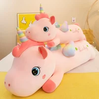 70cm-110cm Cute Long shaped Unicorn Doll Pillow Soft Comfortable Plush Toy Pink Pony Birthday Christmas Girls Gift