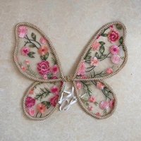 Lace Butterfly Wings Adjustable Strap Flower Embroidery Stage Performance Costumes Fairy Wings Photography Props