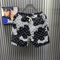 2025 Light Luxury Men's Jacquard Trendy Brand Shorts, Summer Loose Pentagram Shorts, Casual Versatile