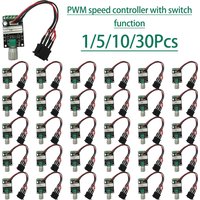 1/5/10/30Pcs PWM DC Motor Speed Regulator 6V-24V 3A Forward Reverse Control Switch Adjustable Speed for DC Motor