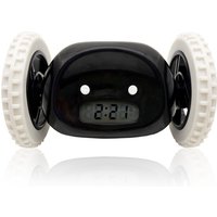 CLOCKY Roll Alarm Clock for Heavy Sleepers on Wheels (Adults Kids Teens Bedroom), Run Away, Moving, Annoying, Jump