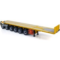 NOOXION 1/14 Metal Flat Trailer 6 Axles with Servo Fury Bear Model for RC Tractor Truck Remote Control Car Painted Toy TH23376