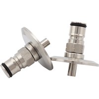 Homebrew Gas/ Liquid Ball Lock Post 1.5"Tri Clamp,SS304 Sanitary Brewer Fitting, 50.5mm OD Ferrule for Homebrew Beer Corny Keg