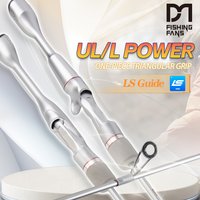 FISHINGFANS ORCA YZ2D Carbon Solid Tip Rod UL L Power Light Ultralight 1-7g 2-12g Lure Wt Crappie Trout Fishing Rod