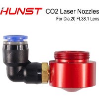 HUNST Laser-Luftdüse für Dia.20 FL38,1 mm Fokuslinse, CO2-Kurzdüsenanschluss für Laserkopf bei CO2-Schneidemaschine