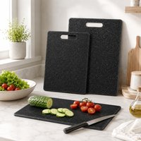 1pc Marble Texture PP Cutting Board Antibacterial and Mildew-proof Cutting Board Kitchen Vegetable Cutting Board