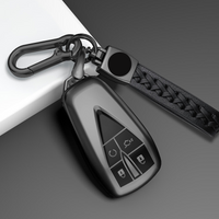 Titanium Grey TPU for Changan UNIT UNIK CS35PLUS CS55 PLUS CS75 PLUS Oshan X7 X5 4 Button Car Key Case Cover Fob Bag Keychain