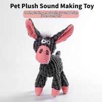 Puppy Sounding Plush Bone Dog Toy Fun Chew Toy for Teething Pets Canine Training Accessories for Dog Play Time With Your Pet
