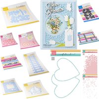Stencil Kittens and bees 2025 Hot foil Scrapbook Diary Decoration Stencil Embossing Template DIY Marianne Greeting Card Handmade