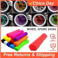 AliExpress NONE 72Pcs Bike Motorcycle Dirt Decoration Motocross Wheel Spoke Wraps Rims Skins Protector Covers Decor Motorbike Decoration Amagi