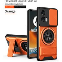 For Motorola Edge 50 Fusion Case Moto Edge 50 Fusion Cover Magsafe Magnetic Fold Holder Military Armor Camera Protection Cover