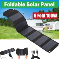 4-Fold / 5-Fold / 6-Fold Foldable Solar Panel 5V USB Waterproof Portable Charger for Phone Power Bank Outdoor Camping