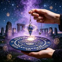 Crystal Pendulum Divination Set, Natural Crystal Pendulum with Wooden Board, Witchcraft Supplies for Dowsing, Meditation, Wicca