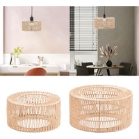 Paper Rope Lampshade Chandelier Shade Bulb Guard Woven Pendant Lampshade for