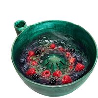 Berry Bowl Resin Colander With with Integrated Drainage Hole Decorative Fruit Washing Bowl Kitchen Tool