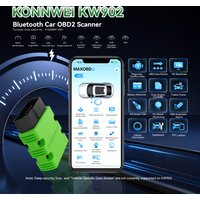 KONNWEI 12V Car OBD Diagnostic Tool with Bluetooth Connection MAXOBD Engine Fault Code Clearance Freeze Frame Car OBD2 Scan Tool