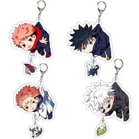 Anime Jujutsu Kaisen Gojo Satoru Fushiguro Megumi Itadori Yuji Acrylic Figure Model Key Chain Pendant Toy Gift Accessories