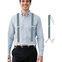 Suspenders for men Fashion Button End Work Suspenders for Men - Adjustable braces - Y Shape 1.4In