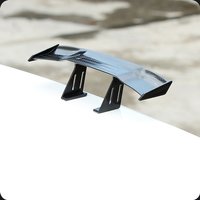 Car Spoilers Mini Tail Wing Without Carbon Fiber Decoration Perforation Stability Kit ABS Vehicle Auto Accessories Replacement