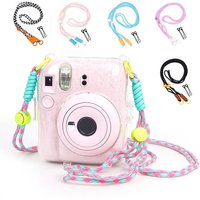 1.2m Camera Shoulder Strap For Fujifilm Instant Camera Fashion Braided Multifunctional Rope Anti-Break Camera Straps