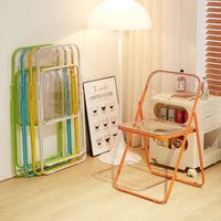 Acryl Transparent Klappstuhl Einfache Home Ins Esszimmer Stuhl Hocker für Bekleidungsgeschäft Foto Mode Internet Celebrity